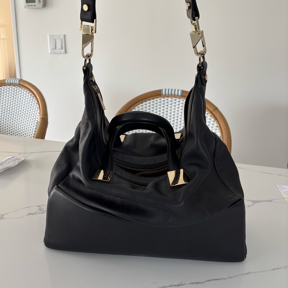 Luana Italian Black Leather Purse - Picture 3 of 13